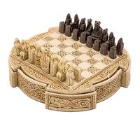 The Regency Chess Company Ltd, England Isle of Lewis Compacto Celta Juego DE AJEDREZ 9 Pulgadas En Marfil