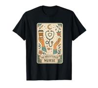 The Registered Nurse Tarot Stethoscope Coffee Floral Camiseta