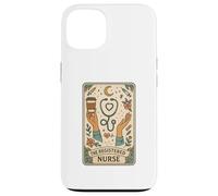 The Registered Nurse Tarot Stethoscope Coffee Floral Carcasa para iPhone 13