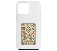 The Registered Nurse Tarot Stethoscope Coffee Floral Carcasa para iPhone 13 Pro MAX