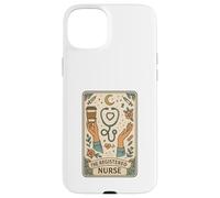 The Registered Nurse Tarot Stethoscope Coffee Floral Carcasa para iPhone 15 Plus