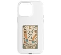 The Registered Nurse Tarot Stethoscope Coffee Floral Carcasa para iPhone 15 Pro MAX