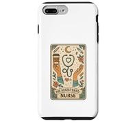 The Registered Nurse Tarot Stethoscope Coffee Floral Carcasa para iPhone 7 Plus/8 Plus