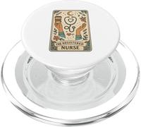 The Registered Nurse Tarot Stethoscope Coffee Floral PopSockets PopGrip para MagSafe
