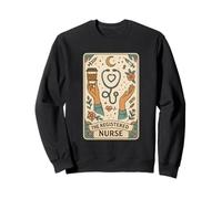 The Registered Nurse Tarot Stethoscope Coffee Floral Sudadera