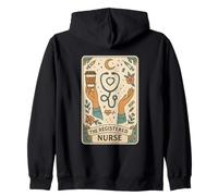 The Registered Nurse Tarot Stethoscope Coffee Floral Sudadera con Capucha