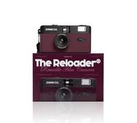 The Reloader Cámara de película reutilizable de 35 mm con flash, compatible con todas las películas de 35 mm, apuntar y disparar analógicas con avance y rebobinado manuales, perfecta para viajes