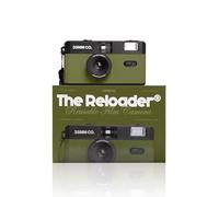 The Reloader Cámara de película reutilizable de 35 mm con flash, compatible con todas las películas de 35 mm, apuntar y disparar analógicas con avance y rebobinado manual, perfecta para viajes