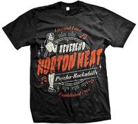 The Reverend Horton Heat Live and Loud Unisex 100% Cotton Short-Sleeve T-Shirts Black XXXL