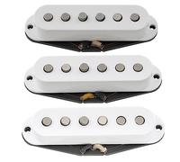 The Revival Pickups RPS4 Pride Joy SRV Vintage Alnico 5/Alnico 2 Single Coil Pastillas Set para Guitarra Eléctrica tipo Strat, Blanco