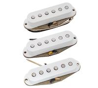 The Revival Pickups RPS6 Jimi Hendrix Vintage Alnico 5 Single Coil Pastillas Set para Guitarra Eléctrica tipo Strat, Blanco