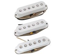 The Revival Pickups RPS7 John Mayer Vintage Alnico 5/Alnico 3 Single Coil Pastillas Set para Guitarra Eléctrica tipo Strat, Blanco