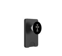The Rhombus Shine Pave Diamonds Silver Cross PopSockets PopWallet para MagSafe