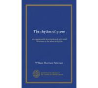The rhythm of prose: an experimental investigation of individual difference in the sense of rhythm