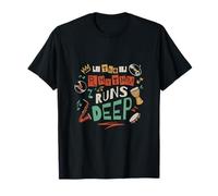 The Rhythm Runs Deep Music Lover Gráfico Camiseta