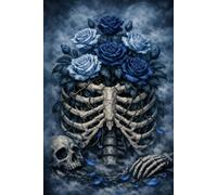 The Ribcage Garden: A ribcage filled with roses and vines (The Bone Garden Archives)