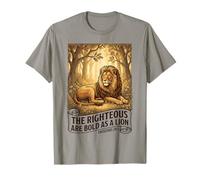 The Righteous Are Bold As A Lion Proverbs 28:1 Bible Verse Camiseta