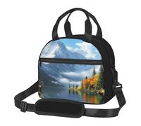 The River Mountains - Lonchera aislada de gran capacidad, impermeable y duradera para el trabajo, la playa y los picnics con correa ajustable