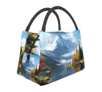 The River Mountains - Lonchera aislada para mujer, gran capacidad, a prueba de fugas y fácil de limpiar para el trabajo, picnics y viajes