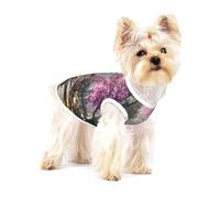 The Road of Blooming Flowers - Ropa para mascotas para perros y gatos, camisas de algodón suave para perros, trajes para gatos, pijamas para cachorros, para perros pequeños como perros salchicha y