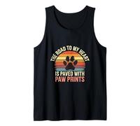 The Road To My Heart Is Paved with Paw Prints - Camiseta sin Mangas