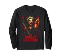 The Rocker Grandma - Diseño divertido para abuelas Manga Larga