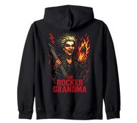 The Rocker Grandma - Diseño divertido para abuelas Sudadera con Capucha