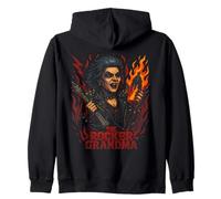 The Rocker Grandma - Diseño divertido para abuelas Sudadera con Capucha
