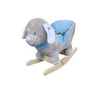 The Rocking Horse Co Balancín Perro/Cachorro - Peluche Acabado - Completo con Sonidos - Encendido Madera Maciza Rockers