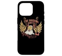 The Rocking Santa Christmas Rock Guitar Santa Claus Carcasa para iPhone 16 Pro