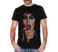 The Rocky Horror Picture Show Frank N Furter Movie Cult Men's Black T-Shirt Unisex tee Shirt M