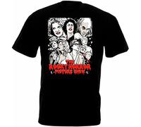 The Rocky Horror Picture Show Movie Poster Printed T-Shirt Mens Unisex Black Tees, Negro , XL