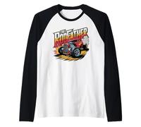 The Rodfather | Amante de los coches Hot Rod | Muscle Car clásico Camiseta Manga Raglan