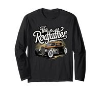 The Rodfather | Amante de los coches Hot Rod | Muscle Car clásico Manga Larga