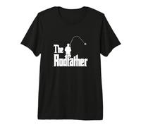 The Rodfather - Mar y Agua Dulce Pesca con Mosca Dad/Fathers Day Camiseta Premium