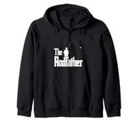The Rodfather - Mar y Agua Dulce Pesca con Mosca Dad/Fathers Day Sudadera con Capucha