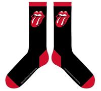 The Rolling Stones - Calcetines al Tobillo Lenguas para Adultos Unisex (40,5 EU, 45,5 EU) (Negro, Rojo)