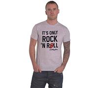 The Rolling Stones - Camiseta con texto "It's Only Rock N" Roll", color gris, gris, L