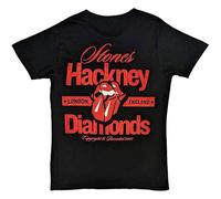 The Rolling Stones Camiseta Hackney Diamonds Hackney London Oficial Negro, Negro, M