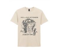 THE ROLLING STONES Camiseta 'Rolling Stones Foreign Tongues Art Tracks T-Shirt' blanco natural XL EUR