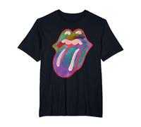 The Rolling Stones - Lengua de Colores Camiseta, Hombre Tallas Grandes, Negro, 5X Alto
