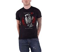The Rolling Stones Tattoo You Circle Camiseta, Negro (Black Black), Large para Hombre