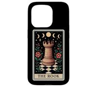 The Rook Chess Player Master Tarot Card Witchy Moon Carcasa para iPhone 15 Pro