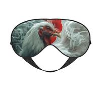 The Rooster in The Smoke Print - Antifaz para dormir con correa ajustable, cómoda cubierta para los ojos para viajes, yoga, siestas, dormir y relajarse