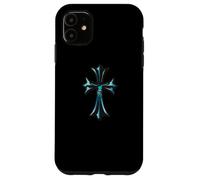 The Rosario Royal Turquois Cross Carcasa para iPhone 11