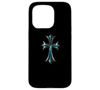 The Rosario Royal Turquois Cross Carcasa para iPhone 15 Pro