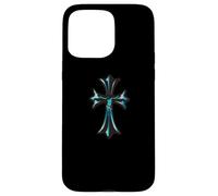 The Rosario Royal Turquois Cross Carcasa para iPhone 15 Pro MAX