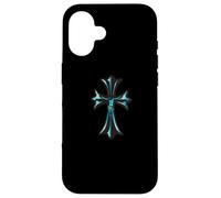 The Rosario Royal Turquois Cross Carcasa para iPhone 16