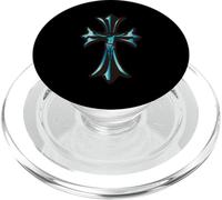 The Rosario Royal Turquois Cross PopSockets PopGrip para MagSafe