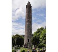 The Round Tower in Glendalough Ireland Journal: 150 page lined notebook/diary